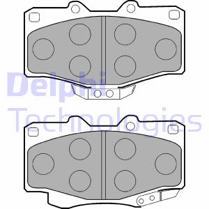 Set di pastiglie freno DELPHI LP854, fronte