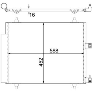 A/C-kondensor MAHLE AC 515 000S