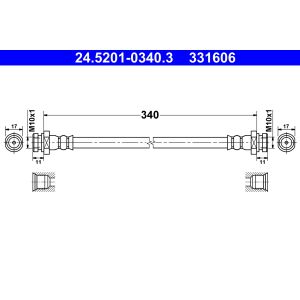 Bromsslang ATE 24.5201-0340.3