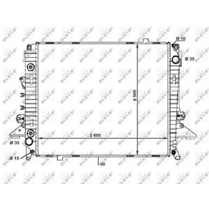 Radiator, motorkoeling NRF 58463