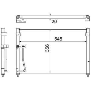 Kondensator, Klimaanlage MAHLE AC 257 000S