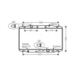 Arrefecedor do motor AVA COOLING HD2190