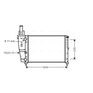 Arrefecedor do motor AVA COOLING FTA2138