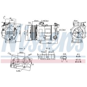 Compresseur de climatisation NISSENS KLIMA NIS 890947