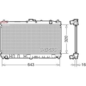 Radiador, arrefecimento do motor DENSO DRM44031