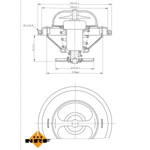 Termostaatti, jäähdytysneste EASY FIT NRF 725071