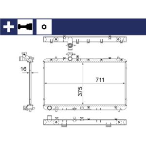 Arrefecedor do motor MAHLE CR 1314 000S