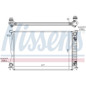 Radiator, motorkoeling NISSENS 60232A