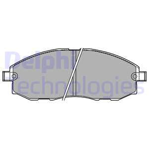 Bremsbelagsatz DELPHI LP1434, Vorne