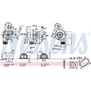 Turboahdin, ahtaminen NISSENS 93424