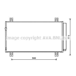 Condensator, airconditioning AVA COOLING MT5258D AVA