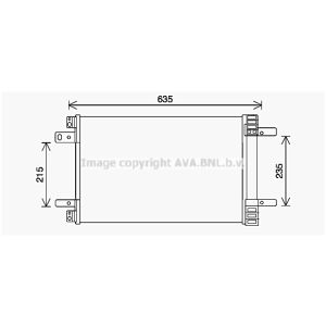 A/C condensor AVA COOLING CN5311D AVA