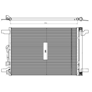 Condensator, airconditioning NRF 350509