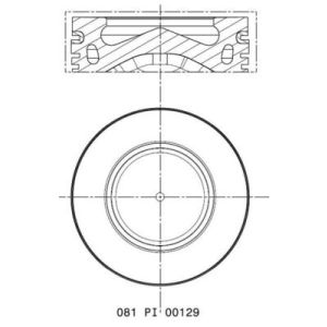Pistón MAHLE 081 PI 00129 002