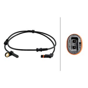 Sensor do ABS traseiro, direito HELLA 6PU 230 048-201