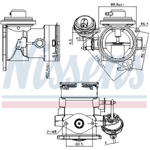 EGR-klep NISSENS 98268