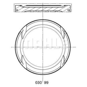 Pistone MAHLE 030 99 00