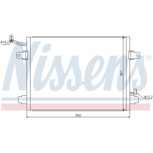 Condensador, aire acondicionado NISSENS 94835