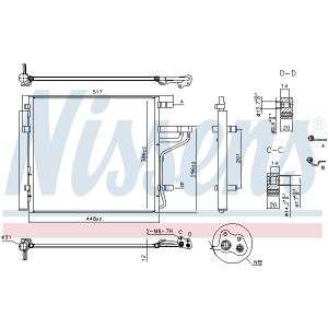 Condensador, aire acondicionado NISSENS NIS 941184