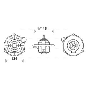 Ventilador da cabina AVA COOLING HY8404