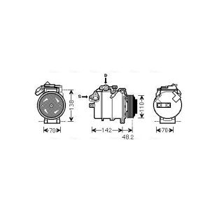 Compressor, ar condicionado AVA COOLING BWAK385