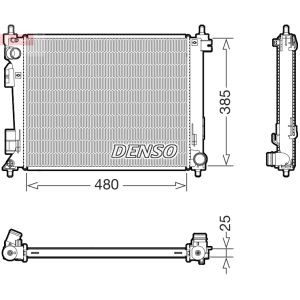 Arrefecedor do motor DENSO DRM43011