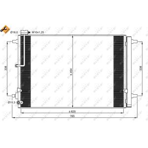 Condensatore, impianto di climatizzazione NRF 350059