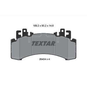Kit de plaquettes de frein, frein à disque TEXTAR 2640401