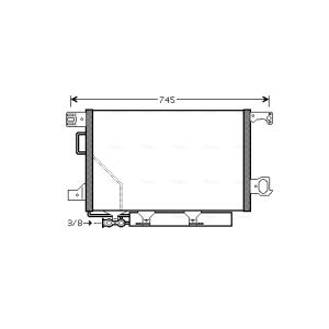 Condensador, sistema de ar condicionado AVA COOLING MSA5435D AVA