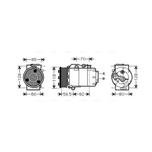 Compressor, ar condicionado AVA COOLING FDAK394