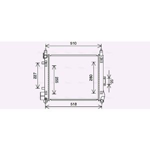 Motorradiateur  AVA COOLING DN2439