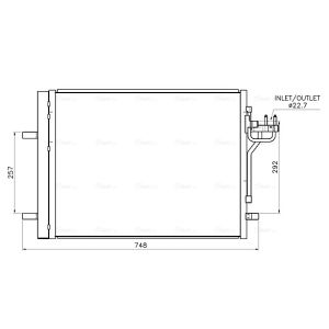 A/C-kondensor AVA COOLING FD5708D