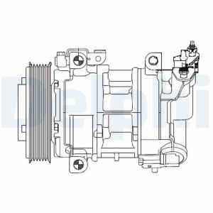 Compresor, aire acondicionado DELPHI CS20325