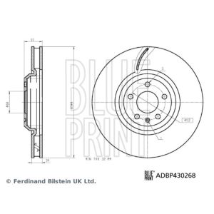 Doppelbremsscheibe BLUE PRINT ADBP430268