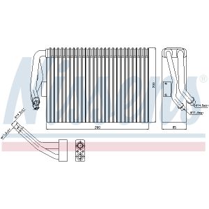 Evaporatore, impianto di climatizzazione NISSENS NIS 92295