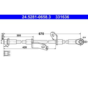 Bremsschlauch ATE 24.5281-0658.3