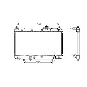 Arrefecedor do motor AVA COOLING HD2175
