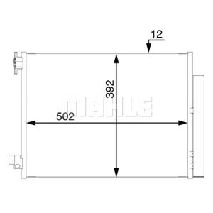 Kondensator, Klimaanlage BEHR MAHLE AC 73 000S