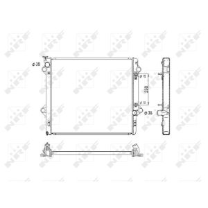 Radiateur, refroidissement moteur NRF 53575