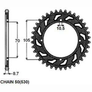 équipement, derrière SUNSTAR SUNR1-5175-38