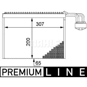 Evaporatore, impianto di climatizzazione BEHR MAHLE AE 63 000P