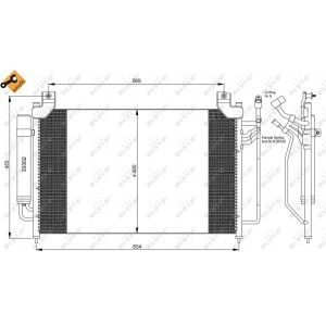 Condensador, aire acondicionado EASY FIT NRF 35881