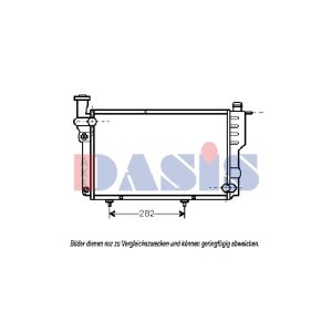 Radiador, arrefecimento do motor AKS DASIS 160930N