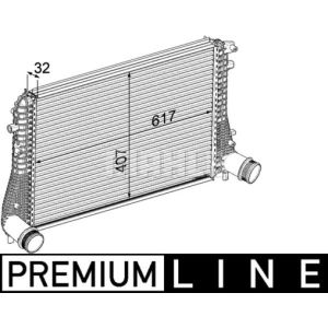 Intercooler, inlaatluchtkoeler BEHR MAHLE CI 207 000P