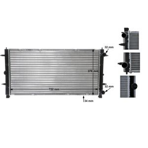 Arrefecedor do motor MAHLE CR 398 000S