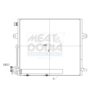A/C-kondensor MEAT & DORIA 991099