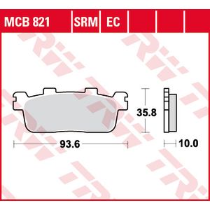 Bremsbelagsatz TRW MCB821EC