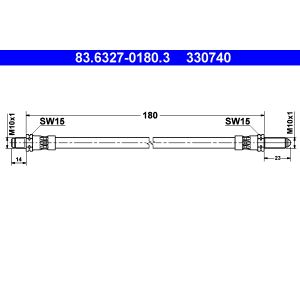 Jarruletku ATE 83.6327-0180.3