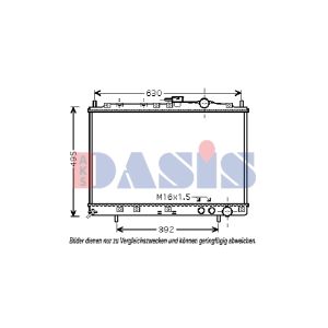 Arrefecedor do motor AKS DASIS 510052N