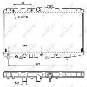 Radiateur, refroidissement du moteur NRF 507581